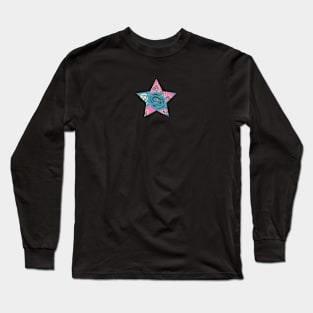 Retro Rose Star. Long Sleeve T-Shirt